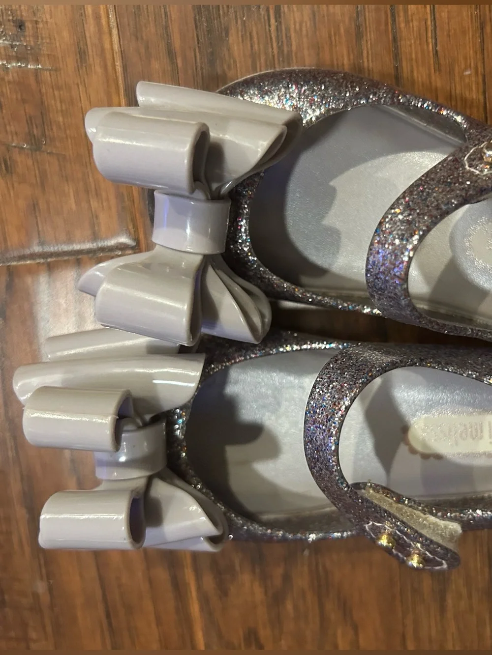 Mini Melissa Ultragirl Sweet III Mary Jane size 3 glitter jelly shoe